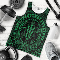 Hawaiian Kakau Honu Arc Polynesian Green Tank Top - AH - Polynesian Pride