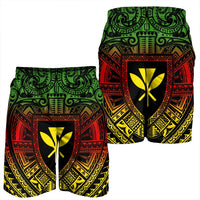 Hawaiian Kanaka Maoli Center Polynesian Men's Shorts - AH - Polynesian Pride