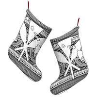 Hawaiian Kanaka Polynesian Tribal Christmas Stocking Reggae Color White AH - Polynesian Pride