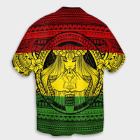 Hawaiian Map Madame Pele Kanaka Plumeria Polynesian Hawaiian Shirt Reggae AH - Polynesian Pride
