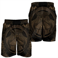 Hawaiian Map Madame Pele Polynesian Men's Shorts Gold AH - Polynesian Pride