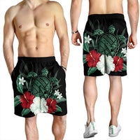 Hawaiian Map Turtle Hibiscus Polynesian Men's Shorts - AH - Polynesian Pride