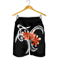Hawaiian Plumeria Polynesian Orange Men's Shorts - AH - Polynesian Pride