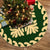 Hawaiian Quilt Pattern Beauty Tree Skirt - Green Beige - AH 85x85 cm Green Tree Skirt - Polynesian Pride