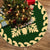 Hawaiian Quilt Pattern Palm Tree And Pineaple Tree Skirt - Green Beige - AH 85x85 cm Green Tree Skirt - Polynesian Pride