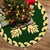 Hawaiian Quilt Pattern Palm Tree Fire Tree Skirt - Green Beige - AH 85x85 cm Green Tree Skirt - Polynesian Pride