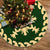 Hawaiian Quilt Pattern Pineaple Nice Tree Skirt - Green Beige - AH 85x85 cm Green Tree Skirt - Polynesian Pride