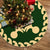 Hawaiian Quilt Pattern Pineapple 2 Tree Skirt - Green Beige - AH 85x85 cm Green Tree Skirt - Polynesian Pride