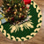 Hawaiian Quilt Pattern Pineapple Dance Tree Skirt - Green Beige - AH 85x85 cm Green Tree Skirt - Polynesian Pride