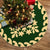Hawaiian Quilt Pattern Wreath Tree Skirt - Green Beige - AH 85x85 cm Green Tree Skirt - Polynesian Pride