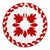 Hawaiian Quilt Ulu Tree Skirt - Red White - AH - Polynesian Pride
