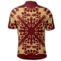 Hawaiian Quilt Vintage Polo Shirt - Polynesian Pride