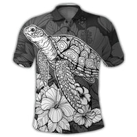 Hawaiian Sample Turtle Plumeria Polo Shirt - Polynesian Pride