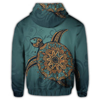 Hawaiian Skillful Turtle Polynesian Zip Hoodie - Polynesian Pride