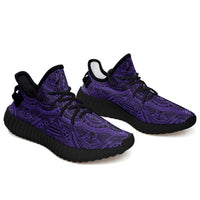 Hawaiian Sneakers YZ Polynesian Symmetry Violet AH Black - Polynesian Pride