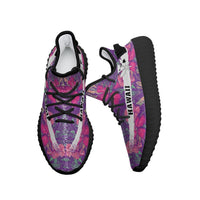 Hawaiian Sneakers YZ Tropical Hibiscus Purple - Polynesian Pride