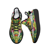 Hawaiian Sneakers YZ Tropical Leaves And Flowers - Polynesian Pride