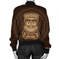 Hawaiian Tiki Bomber Jacket AH - Polynesian Pride