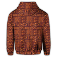 Hawaiian Traditional Aboriginal Pattern Polynesian Zip Hoodie - Polynesian Pride