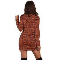 Hawaiian Traditional Aboriginal Pattern Polynesian Hoodie Dress - AH - Polynesian Pride