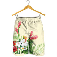 Hawaiian Tropical Wonderful Hibiscus Plumeria Strelitzia Men's Shorts - AH - Polynesian Pride