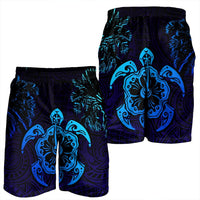 Hawaiian Turtle Hibiscus Coconut Tree Polynesian Men's Shorts AH - Polynesian Pride