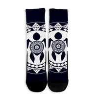 Hawaiian Turtle Pattern Crew Socks - AH - Polynesian Pride