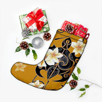 Hawaiian Turtle Plumeria Polynesian Christmas Stocking Yellow - AH - Polynesian Pride
