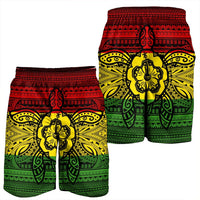 Hawaiian Turtle Polynesian Tribal Men's Shorts Reggae AH - Polynesian Pride