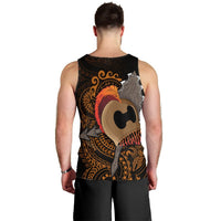 Hawaiian Warrior Helmet Kanaka Polynesian Tank Top - AH - Polynesian Pride
