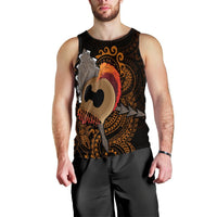 Hawaiian Warrior Helmet Kanaka Polynesian Tank Top - AH Black - Polynesian Pride