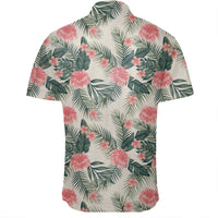 Hawaiian Shirt - Hibiscus Plumeria Tropical Red Shirt - Polynesian Pride
