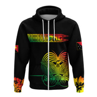 PNG Hibiscus Tribal Pattern Hoodie Motuan Reggae Color LT7 - Polynesian Pride