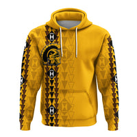 Hawaii Mililani High Mix Kakau Hoodie LT6 Pullover Hoodie Yellow - Polynesian Pride