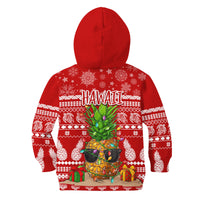 Hawaii Christmas Hoodie KID Mele Kalikimaka - Pineapple LT7 - Polynesian Pride