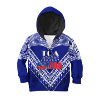 (Customize Personalize) Toa Samoa RLS Warriors Siva Tau KID Hoodie LT7 - Polynesian Pride