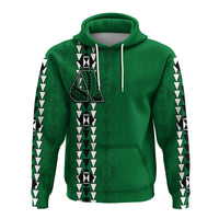 Hawaii Aiea High Mix Kakau Hoodie LT6 Pullover Hoodie Green - Polynesian Pride