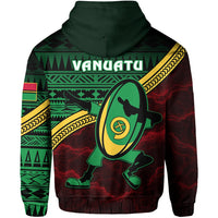 Vanuatu Rugby Hoodie Dab Trend Creative - Polynesian Pride