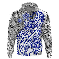 Traditional Polynesian Tribal Tattoo Retro Couple Hoodie Blue LT9 - Polynesian Pride