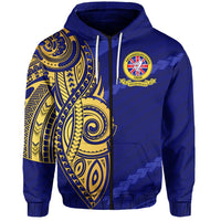 Ratu Kadavulevu School Zip Hoodie Version 02 Unisex Blue - Polynesian Pride