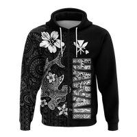 Custom Hawaii Hammerhead Shark Hibiscus Hawaii Pattern Hoodie LT2 - Polynesian Pride