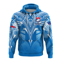 Samoa Rugby Toa Samoa Blue Style Hoodie LT2 - Polynesian Pride