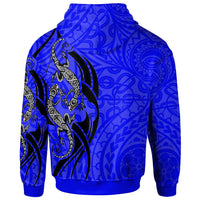 Polynesian Zip up Hoodie Polynesian Lizard Tattoo - Polynesian Pride