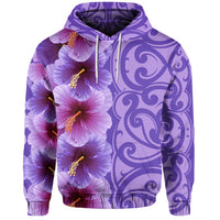 Hawaii Hibiscus Flower Polynesian Hawaiian Hoodie Curtis Style - Polynesian Pride