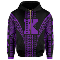 Kauai Island Polynesian Hoodie Zip Comely Style - Polynesian Pride