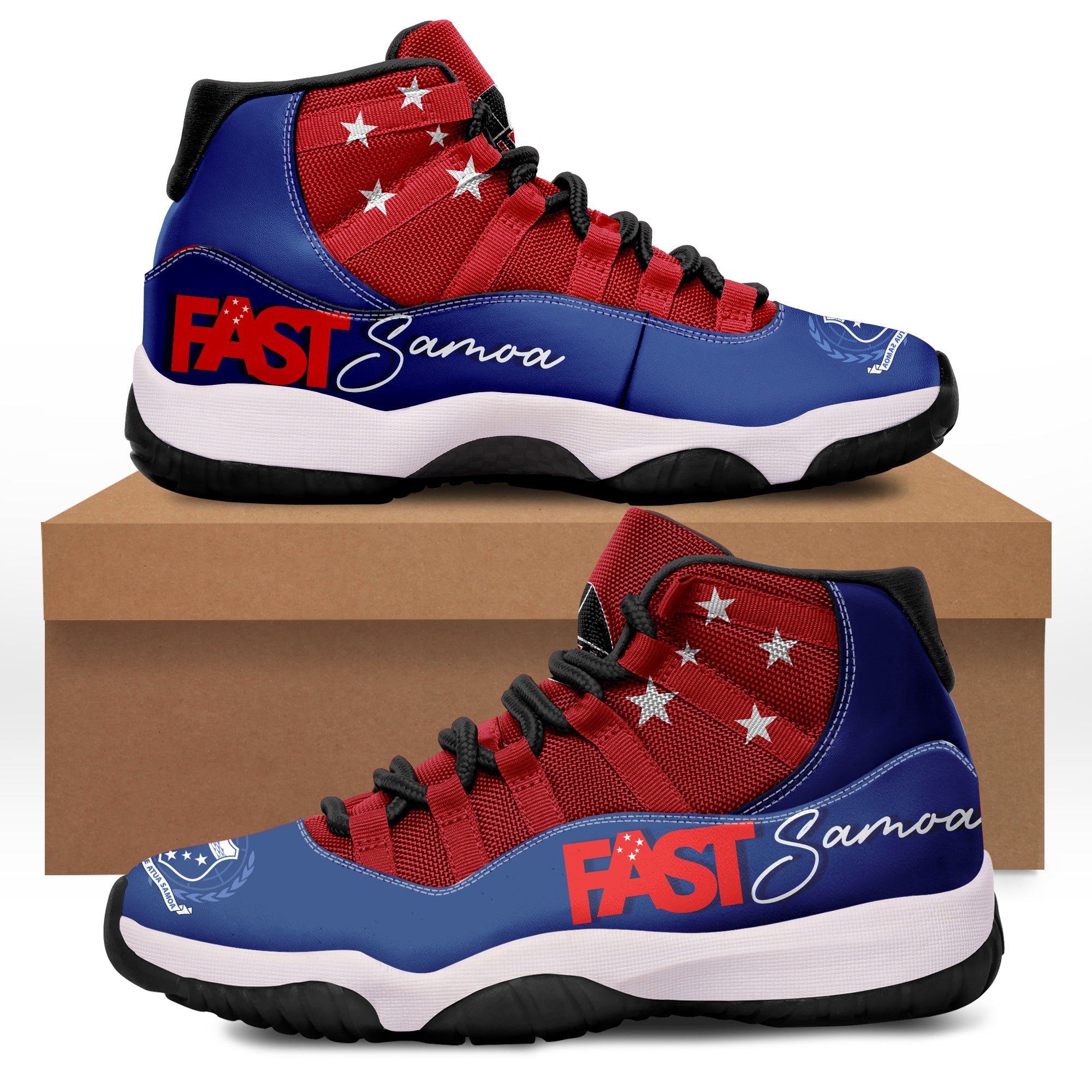 FAST Samoa Sneakers J.11 Special Style Ver.02 LT7 Blue - Polynesian Pride