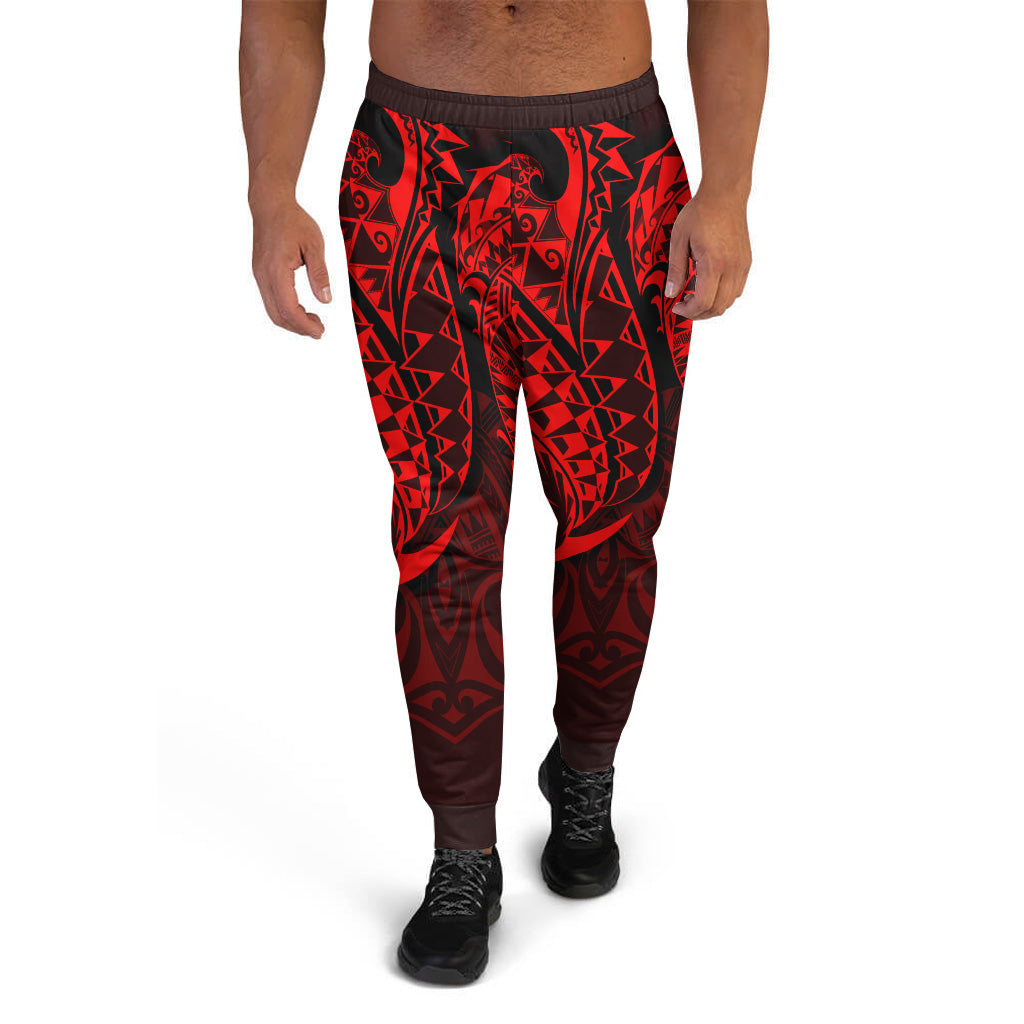 Polynesian Jogger - Red Polynesian Tribal Style Red - Polynesian Pride