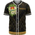 Kiribati Baseball Shirt - Polynesian Gold Patterns Collection Unisex Black - Polynesian Pride