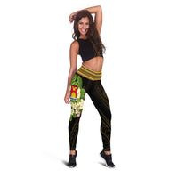Kiribati Leggings - Polynesian Gold Patterns Collection - Polynesian Pride