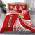 Tonga Distinctive Bedding Set Tongan Tapa Pattern LT13 Red - Polynesian Pride